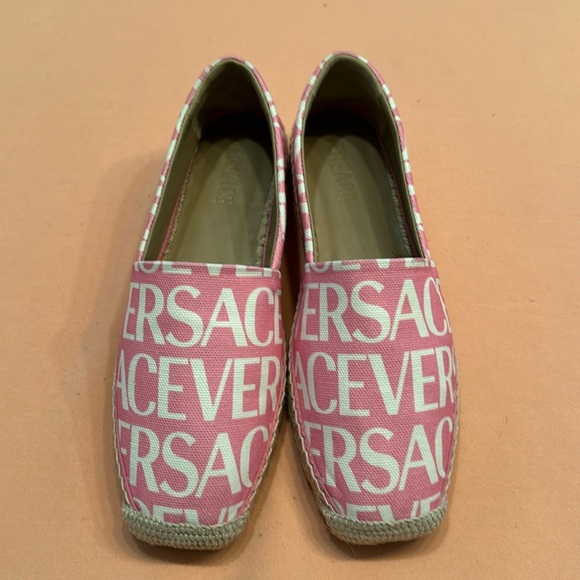 Shoes - New Versace Canvas Platform. Size 39.